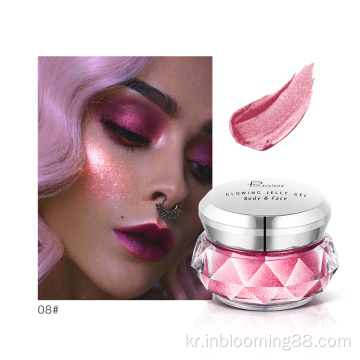 Face Body Beauty Jelly Gel color Private label Makeup Highlighter